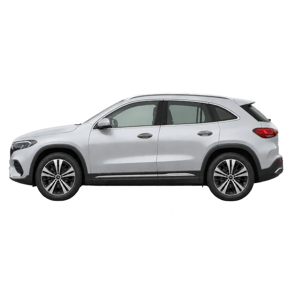 2026 Mercedes-Benz EQA in Silber, Ansicht: Seite (nach links gerichtet)