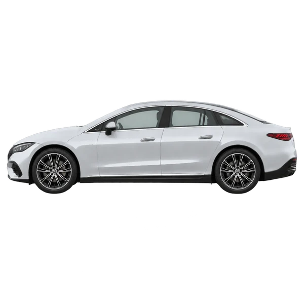2023 Mercedes-Benz EQE in Silber, Ansicht: Seite (nach links gerichtet)