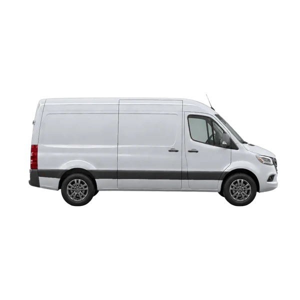 Mercedes-Benz eSprinter 2027 argent, vue profil (tourné vers la droite)