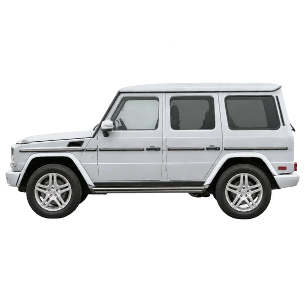 2012 Mercedes-Benz G-Class in Silber, Ansicht: Seite (nach links gerichtet)