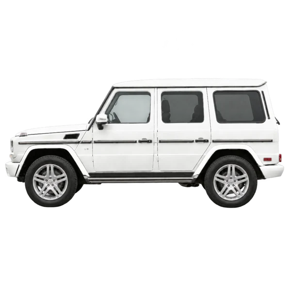 2012 Mercedes-Benz G-Class in weiß, Ansicht: Seite (nach links gerichtet)