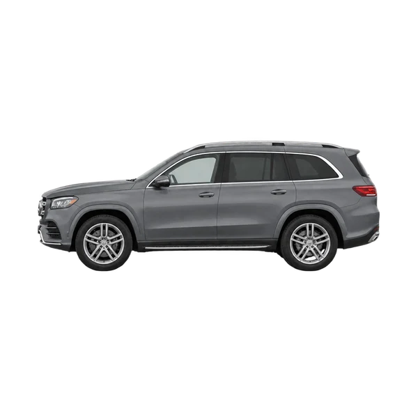 Mercedes-Benz GL-Class 2022 gris, vue côté (vers la gauche)