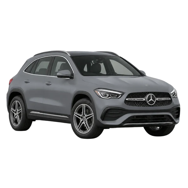 2021 Mercedes-Benz GLA-Class in grau, Ansicht: Dreiviertelansicht vorne (nach links gerichtet)