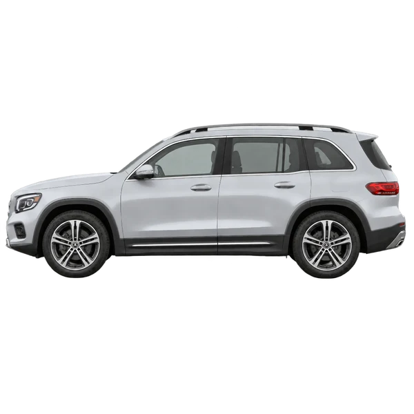 2021 Mercedes-Benz GLB in Silber, Ansicht: Seite (nach links gerichtet)