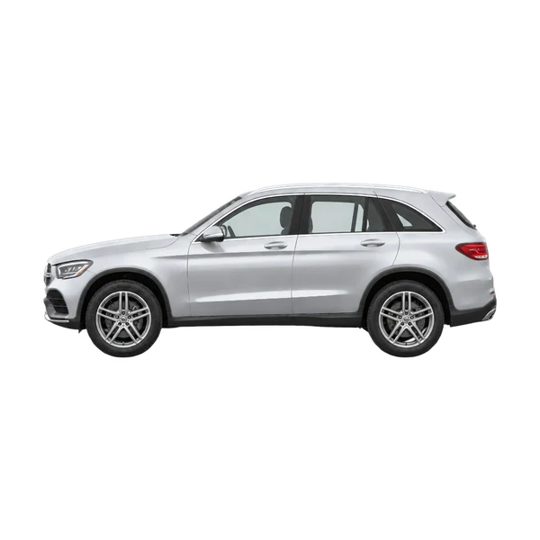2020 Mercedes-Benz GLC in Silber, Ansicht: Seite (nach links gerichtet)