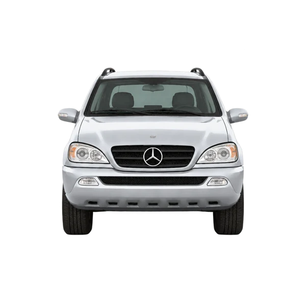2001 Mercedes-Benz M-Class in Silber, Ansicht: Front