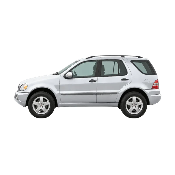 2001 Mercedes-Benz M-Class in Silber, Ansicht: Seite (nach links gerichtet)