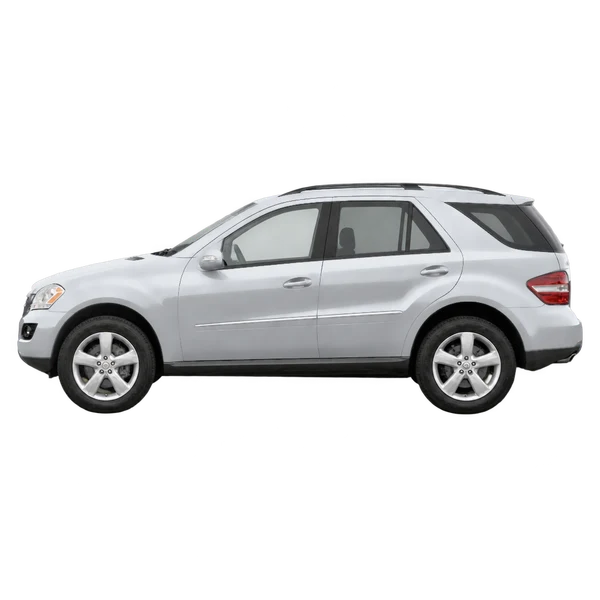2011 Mercedes-Benz M-Class in Silber, Ansicht: Seite (nach links gerichtet)