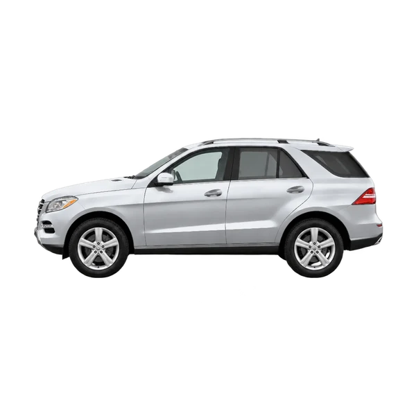 2015 Mercedes-Benz M-Class in Silber, Ansicht: Seite (nach links gerichtet)