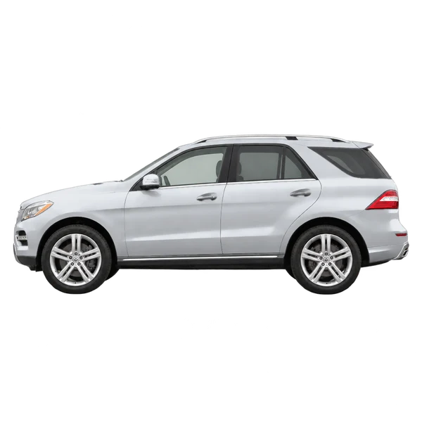 2014 Mercedes-Benz ML in Silber, Ansicht: Seite (nach links gerichtet)