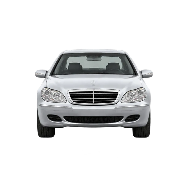 2002 Mercedes-Benz S-Class in Silber, Ansicht: Front