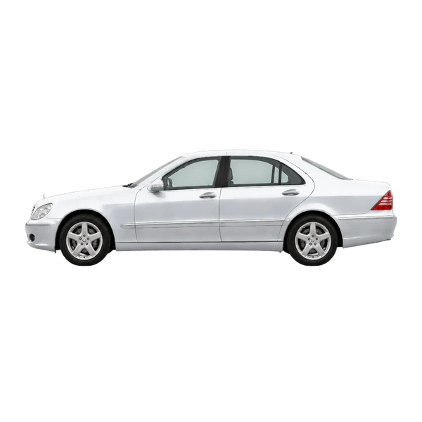 2002 Mercedes-Benz S-Class in Silber, Ansicht: Seite (nach links gerichtet)
