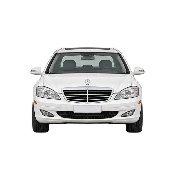 2012 Mercedes-Benz S in weiß, Ansicht: Front