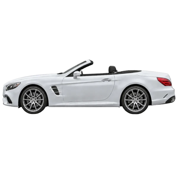 Mercedes-Benz SL-Class 2017 باللون فضي، منظر جانبي (متجه إلى اليسار)