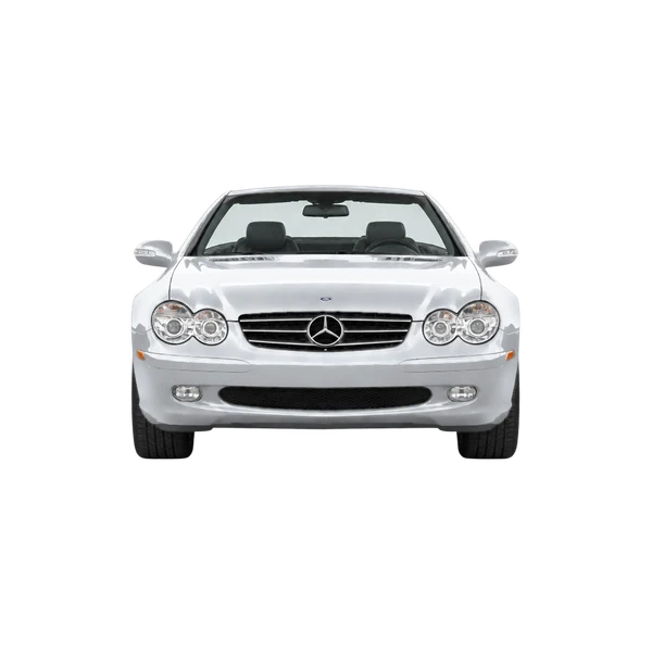 2001 Mercedes-Benz SL in Silber, Ansicht: Front