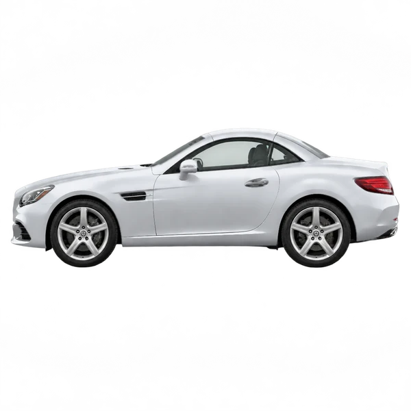 2017 Mercedes-Benz SLC in Silber, Ansicht: Seite (nach links gerichtet)