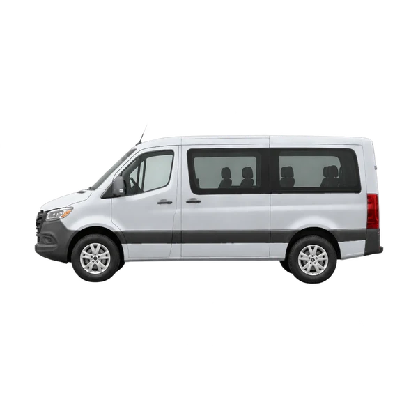 2024 Mercedes-Benz Sprinter Multicab in Silber, Ansicht: Seite (nach links gerichtet)