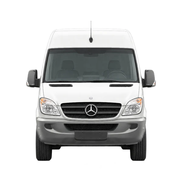 Mercedes-Benz Sprinter 2012 باللون أبيض، منظر أمامي