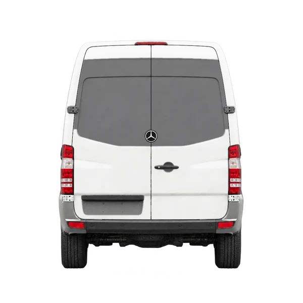 Mercedes-Benz Sprinter 2012 باللون أبيض، منظر من الخلف
