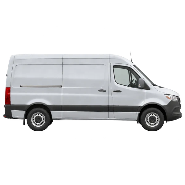 2022 Mercedes-Benz Sprinter in Silber, Ansicht: Seite (nach rechts gewandt)