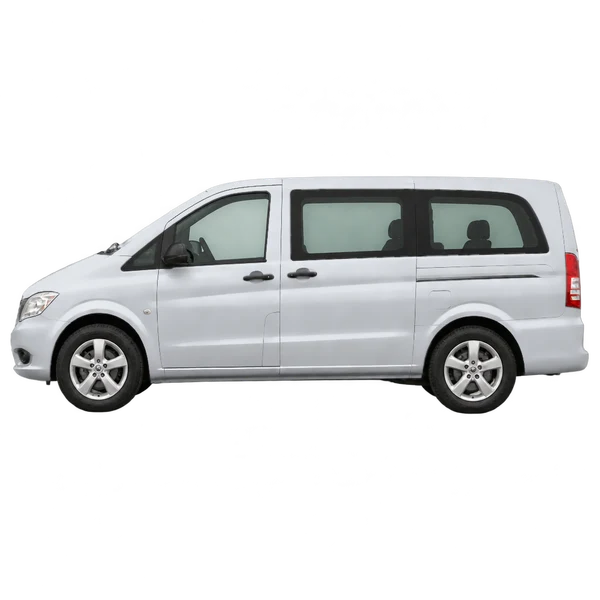 2012 Mercedes-Benz Vito in Silber, Ansicht: Seite (nach links gerichtet)