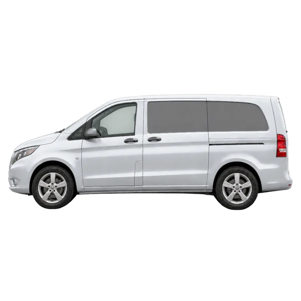 2016 Mercedes-Benz Vito in Silber, Ansicht: Seite (nach links gerichtet)