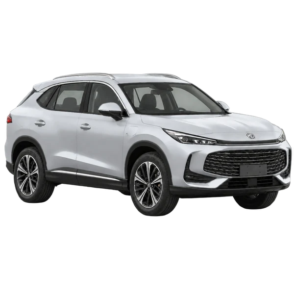 シルバーの2025 MG EHS Plug-IN Hybrid(フロントスリークォーター(右向き)ビュー)