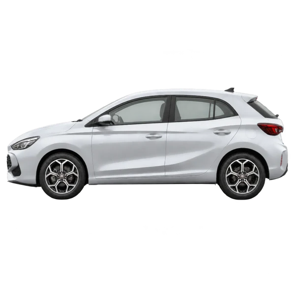 MG MG3 Hybrid+ 2024 argent, vue côté (vers la gauche)