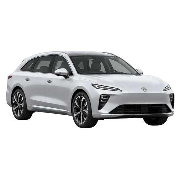 silver 2026 MG S9 Phev front three-quarter (facing left) view
