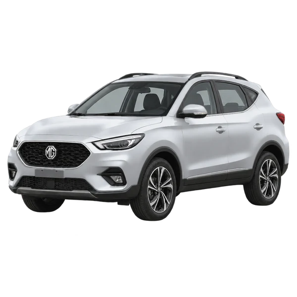 シルバーの2026 MG ZS(フロントスリークォーター(左向き)ビュー)