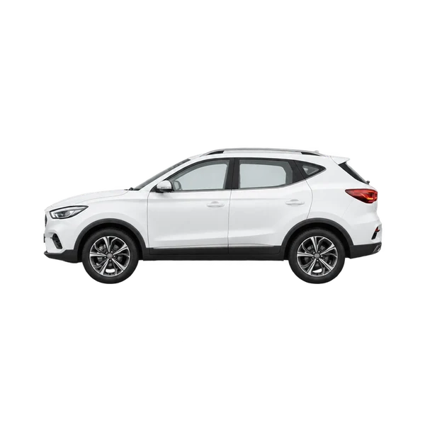 MG ZS 2026 باللون أبيض، منظر جانبي (متجه إلى اليسار)