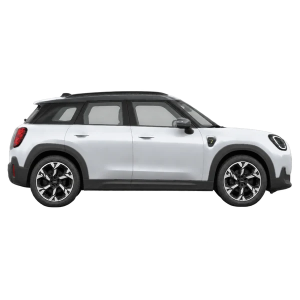 2024 MINI Aceman in Silber, Ansicht: Seite (nach rechts gewandt)