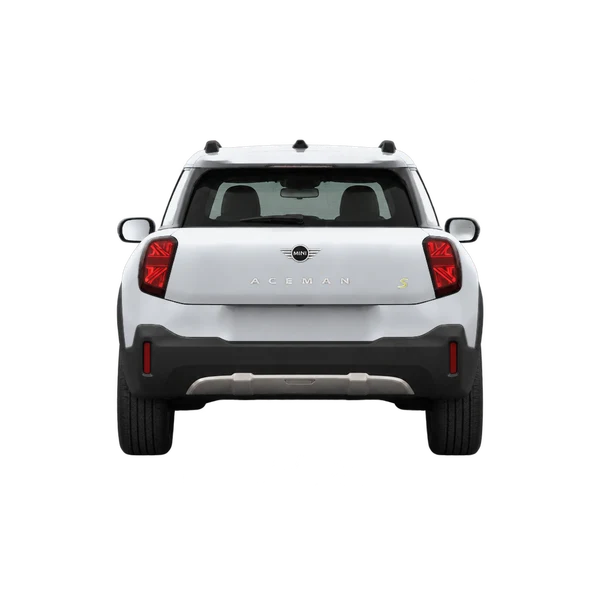 2026 MINI Aceman in Silber, Ansicht: Heck