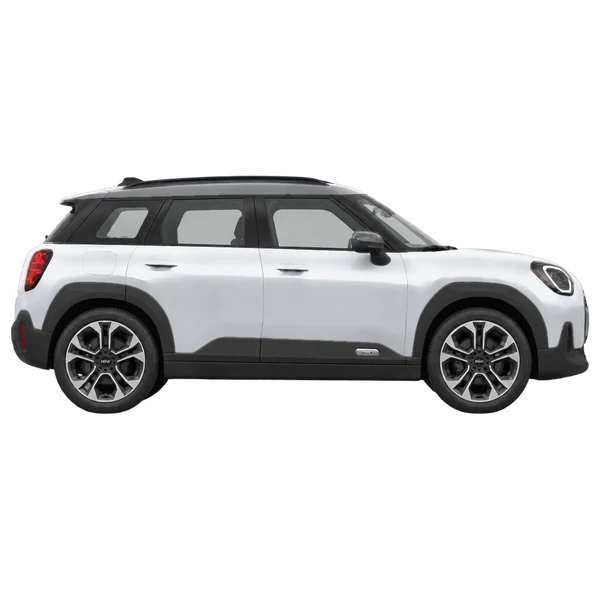 2026 MINI Aceman in Silber, Ansicht: Seite (nach rechts gewandt)