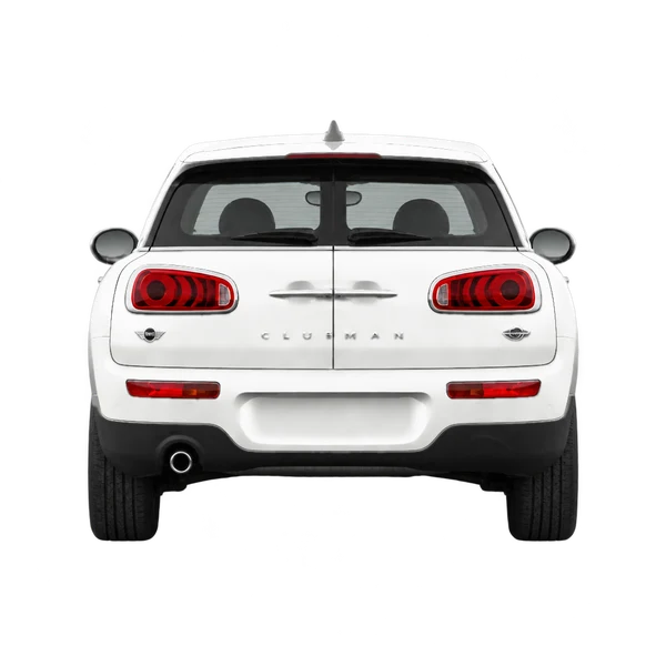 MINI Clubman 2016 باللون أبيض، منظر من الخلف