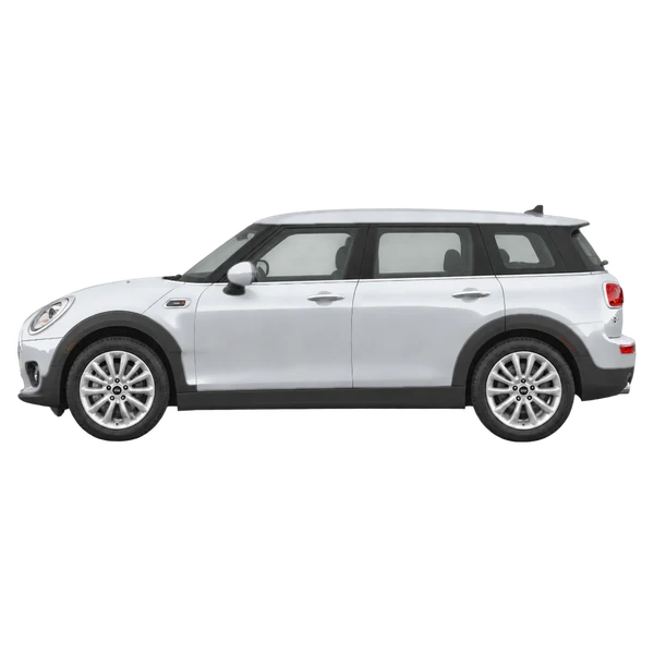 silver 2020 MINI Clubman side (facing left) view