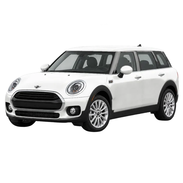 2021 MINI Clubman in weiß, Ansicht: Dreiviertelansicht vorne (nach links gerichtet)