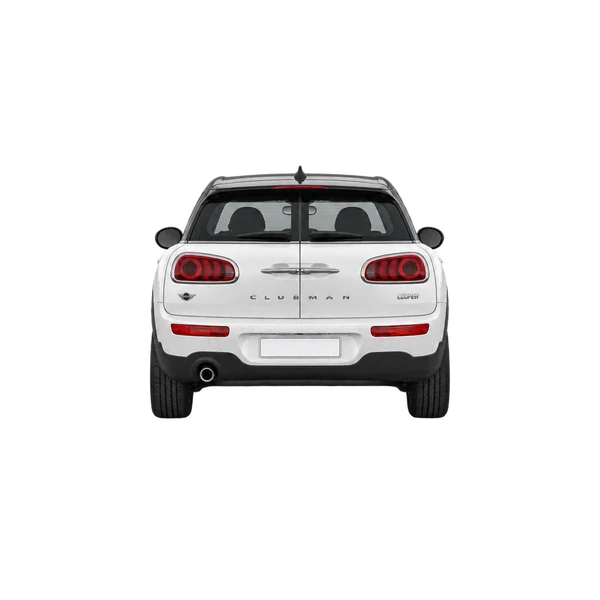 2021 MINI Clubman in weiß, Ansicht: Heck