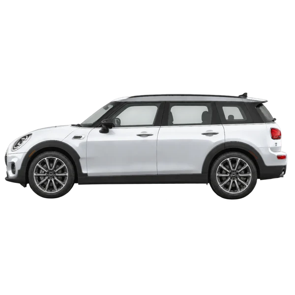 シルバーの2025 MINI Clubman（側面（左向き）ビュー）