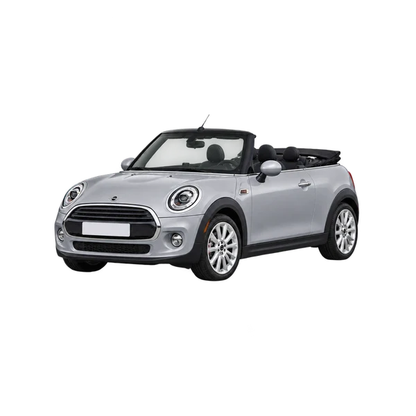 2016 MINI Cooper Convertible in Silber, Ansicht: Dreiviertelansicht vorne (nach links gerichtet)