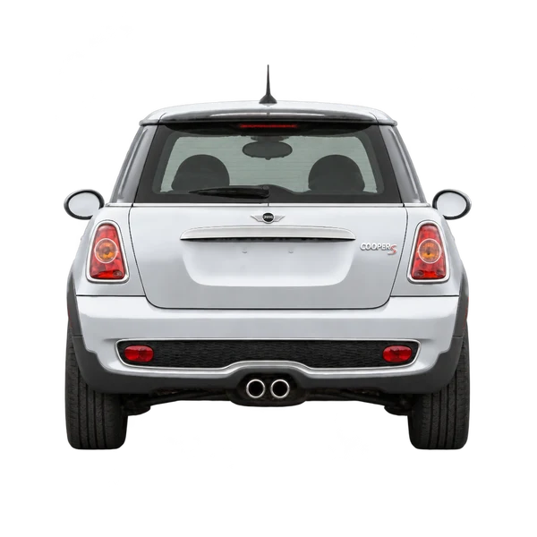 シルバーの2006 MINI Cooper S（リアビュー）