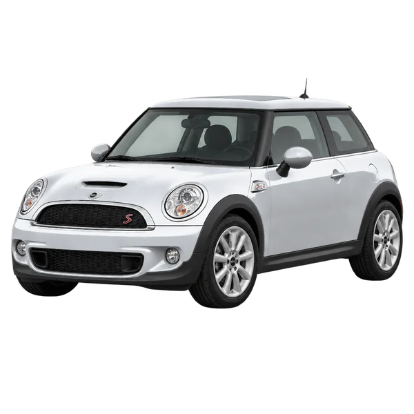シルバーの2012 MINI Cooper S（フロントスリークォーター(左向き)ビュー）