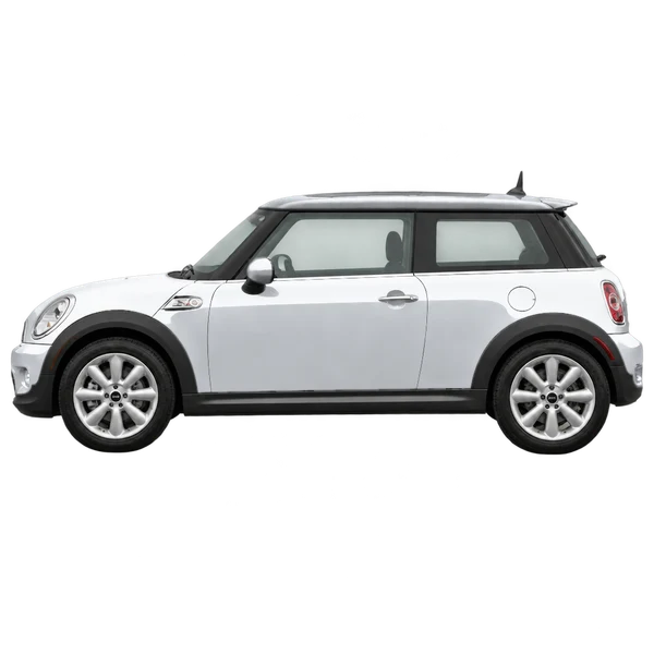 シルバーの2012 MINI Cooper S（側面（左向き）ビュー）