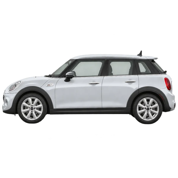 シルバーの2014 MINI Cooper S（側面（左向き）ビュー）