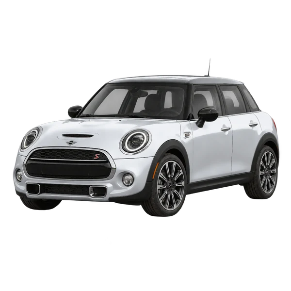 シルバーの2020 MINI Cooper S（フロントスリークォーター(左向き)ビュー）