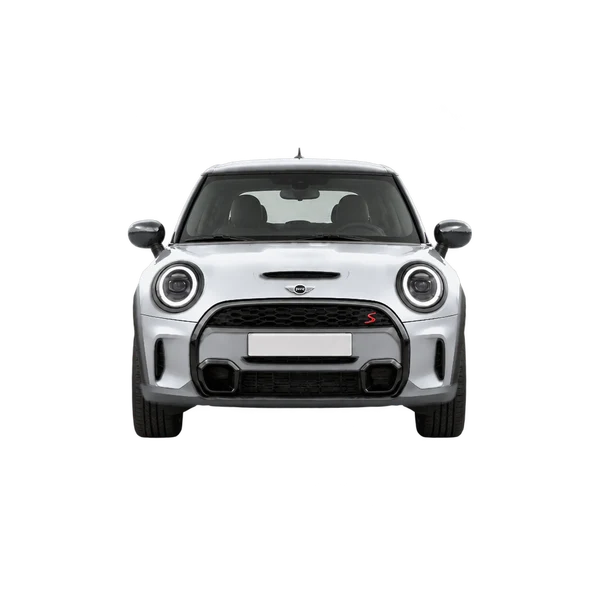 シルバーの2024 MINI Cooper S（正面ビュー）