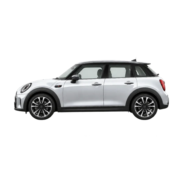 シルバーの2024 MINI Cooper S（側面（左向き）ビュー）