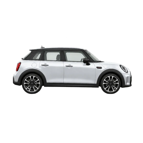 シルバーの2024 MINI Cooper S（側面（右向き）ビュー）