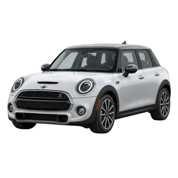 シルバーの2025 MINI Cooper S（フロントスリークォーター(左向き)ビュー）