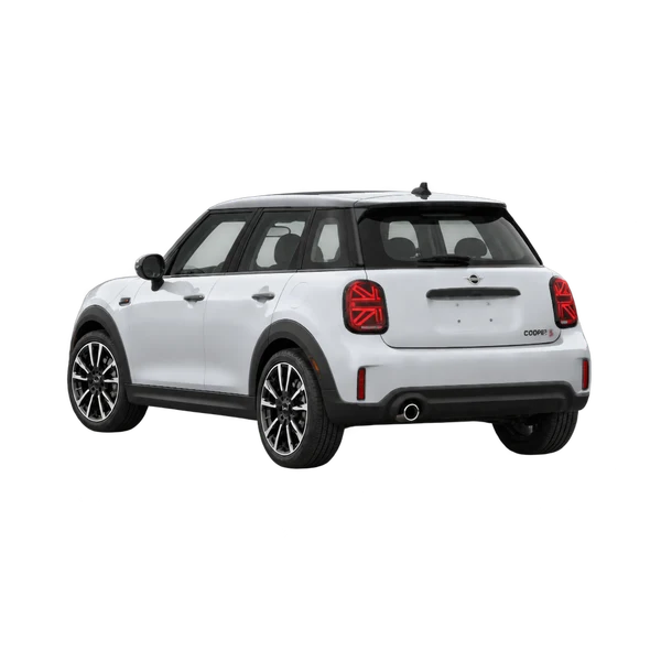 シルバーの2026 MINI Cooper S（リア斜め（左向き）ビュー）